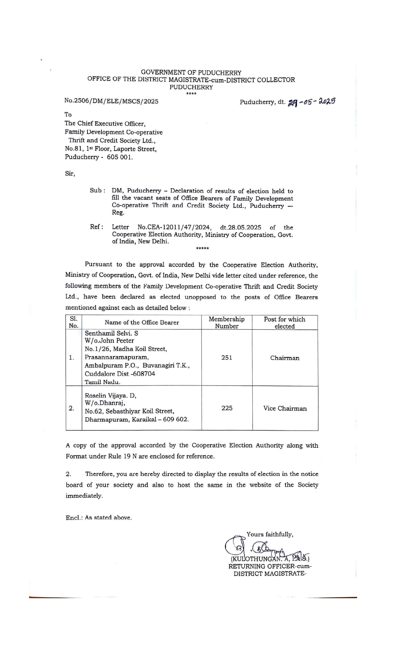 Election of Office bearers_page-0001